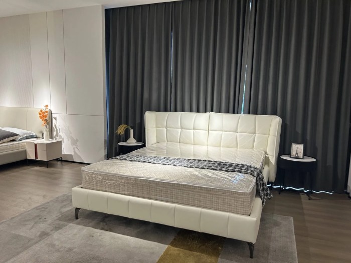 Minimalist platform bed and bedroom furniture