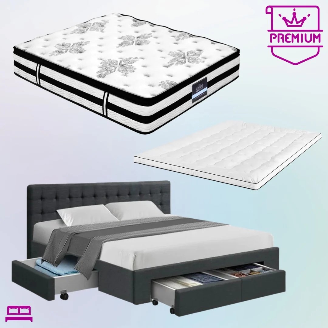 Complete bedroom furniture packages with mattress